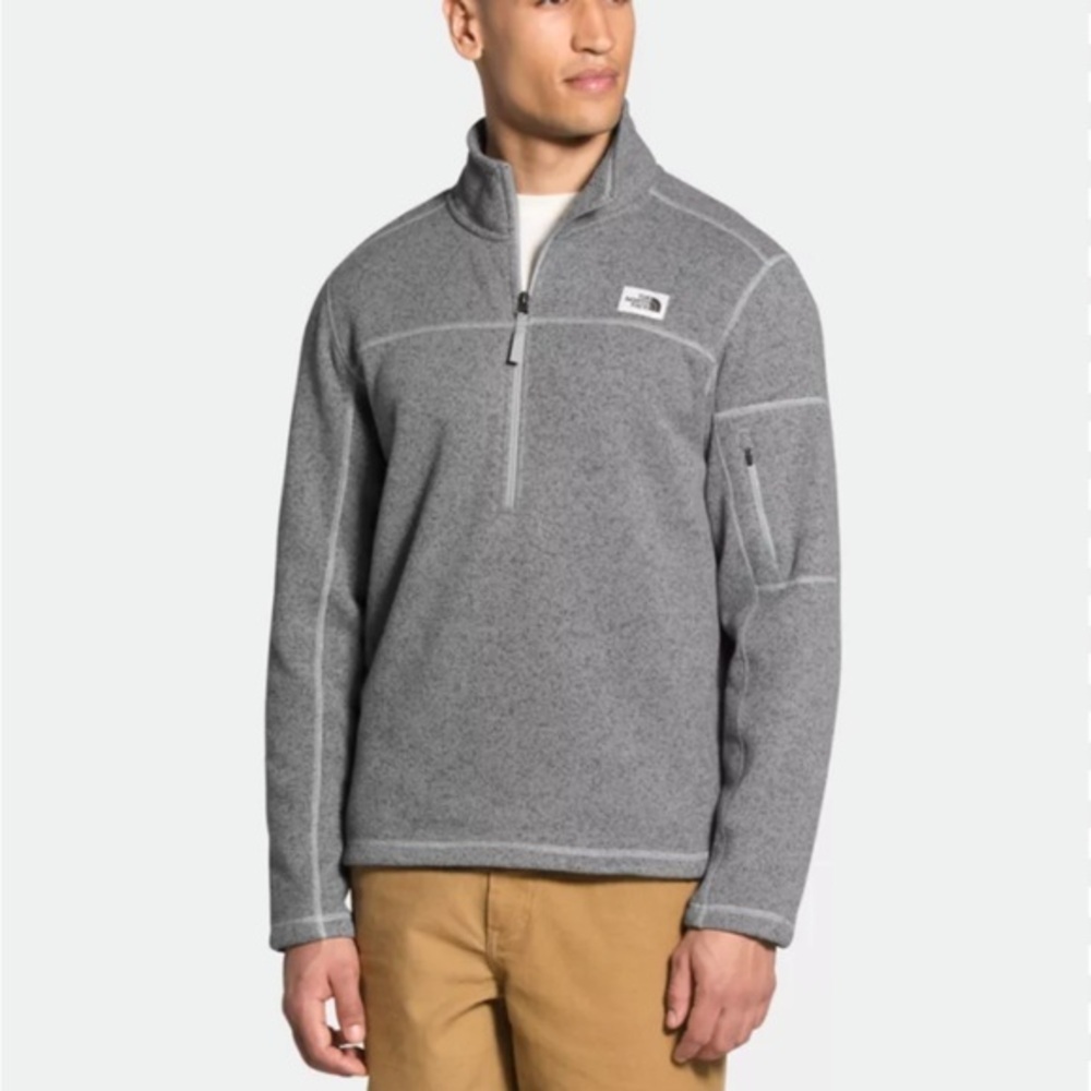 The North Face Men's Charcoal Zip-Up Sweater